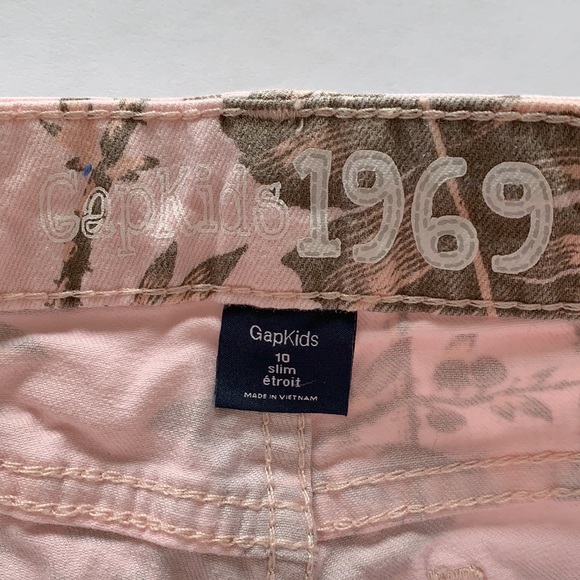 Gap Botanical Denim Shorts Size 10 slim - Picture 2 of 5